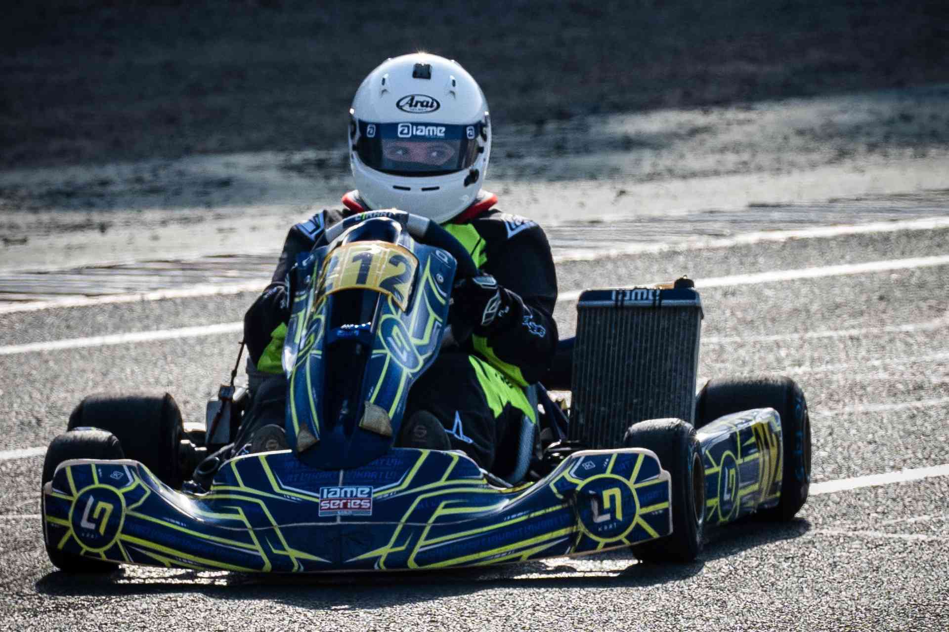 Daria Salameh — Female Kart Racer in UAE on her 2 stroke engine